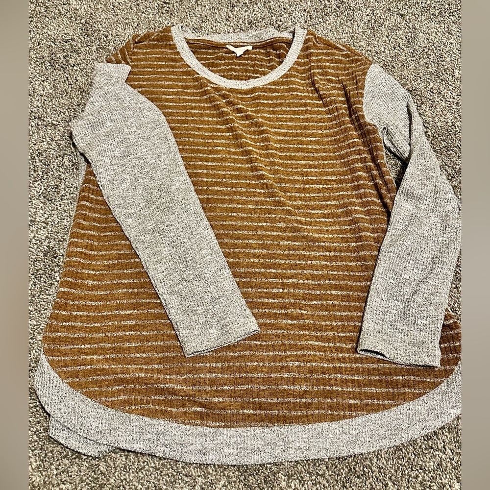 Mystree Striped Women’s Long Sleeve Top